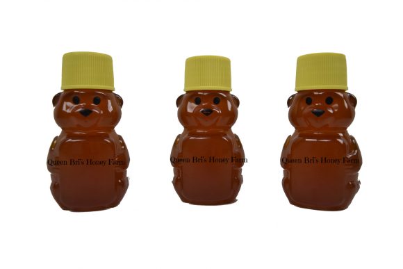 Wildflower - 2 Oz Honey Bear - Queen Bris Honey - Watermark